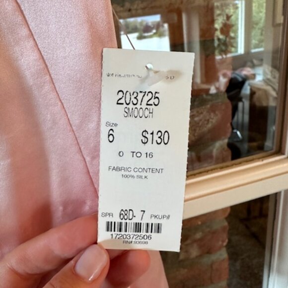 ETCETERA NWT Pink Silk Tank Top Size 6 - Picture 4 of 4